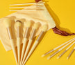 13 Yellow Cloth Bags
